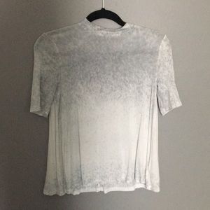 Light high neck gray t-shirt